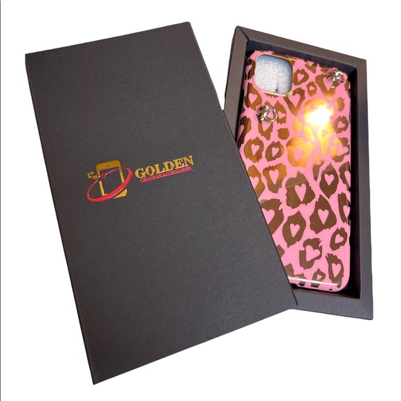 Pink GLAM Animal Print iPhone Case w/Strap or Lanyard - Picture 3 of 10